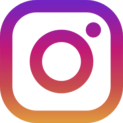 The Instagram logo with a vibrant gradient background.